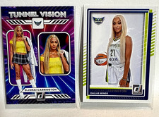 DIJONAI CARRINGTON 2025 Donruss WNBA Tunnel Vision #5 & Base Dallas Wings