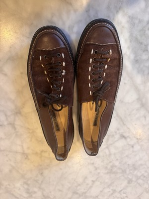 Unique brown Suede Manolo Blahnik Rubber Soled Sneakers Size 39 