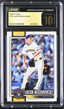 2026 Topps Jacob Misiorowski RC #10 CGC Pristine 10