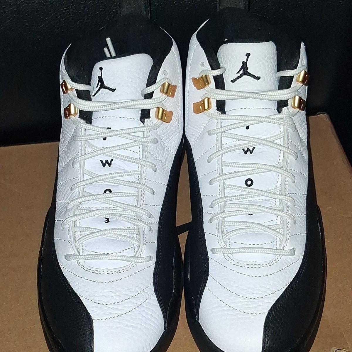 Jordan Air Jordan 12 Retro 2025 White/Black-Taxi Leather  display picture 1