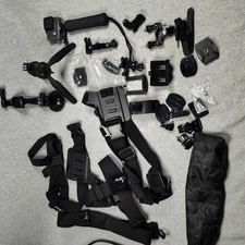 GoPro HERO Action Camera Bundle Chest Mount Tripod Suction Cup Mount