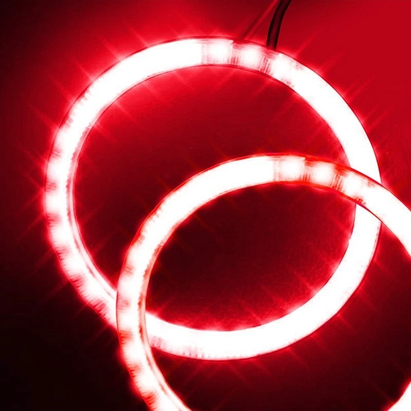 LED Fog Lights Halo Ring Lights Red For 1996-2002 Dodge Viper GTS Foto 4 de 4