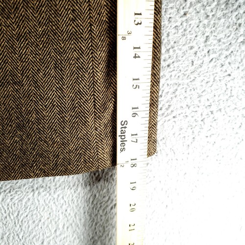 Chereskin Jacket Mens 44R Brown Herringbone Camel Wool Sport Coat Blazer - Picture 10 of 19