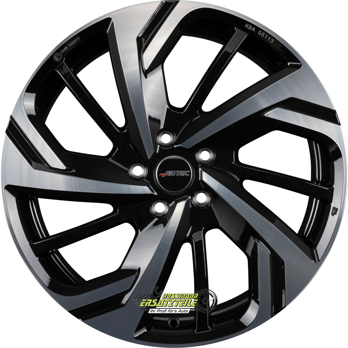 Autec Typ Rx - Rixon Schwarz Poliert 9X18 ET58 - LK5/112 ML66.5 Felge Alu-image