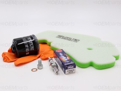 Air / Oil Filter, Iridium Spark Plug, Drain Plug GILERA NEXUS 300 (2009-2014)