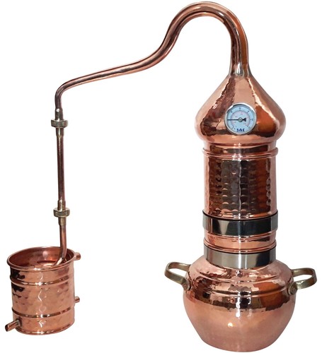 Dr. Richter 10 L Kolonnenbrennerei aus Kupfer Destille ätherische Öle 10 Liter
