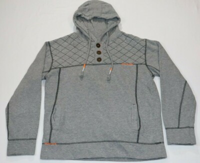 Broken Threads Gray Hooded Sweatshirt Pullover Hoodie Size Medium
