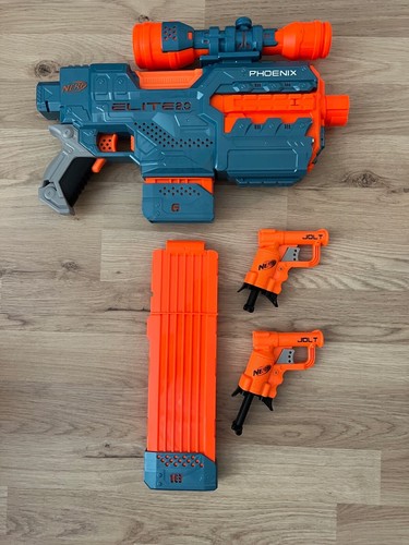 3er Nerf Gun Set: Phoenix Elite 2.0 inkl. Magazin, 2x Jolt