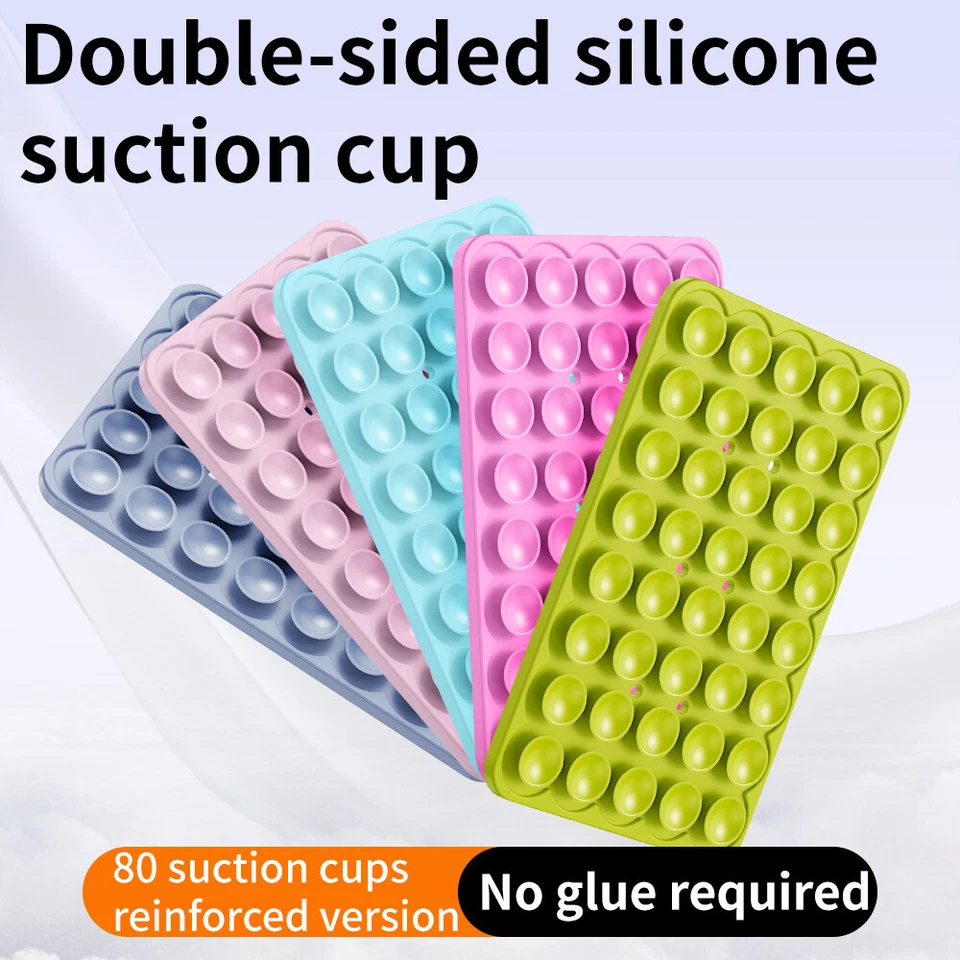 Suction Cup Phone Case Mount Double-Sided Silicone Sticky Phone Stand Holder - Image 3 of 4