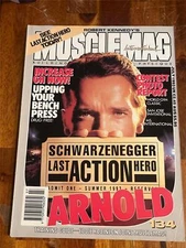 MUSCLEMAG bodybuilding muscle magazine ARNOLD SCHWARZENEGGER 7-93 (UK)