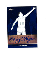 2012-13 Leaf Metal Basketballl Holo Blue 06/25 CLIFF HAGAN #BA-CH1 Auto HOF
