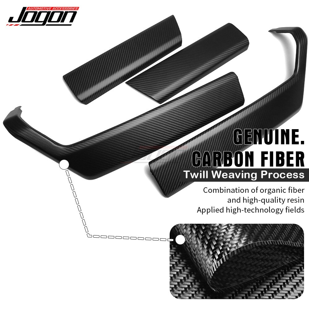Matte Carbon Fiber Door Button Cover Trim For Ford F150 F-150 Raptor 2021-2023 - Picture 2 of 13