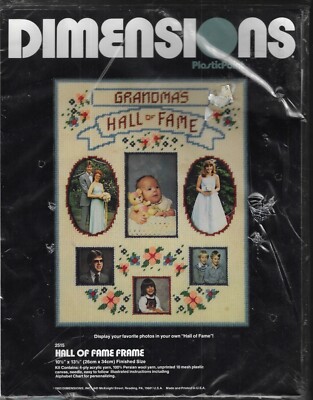 Dimensions ~Hall of Fame~ Plastic Canvas Kit #2515 Grandma's Hall of Fame