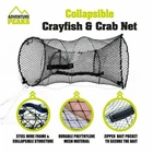 Crayfish Crab Trap Net Prawn Shrimp Lobster Eel Live Bait Fishing Pot Basket
