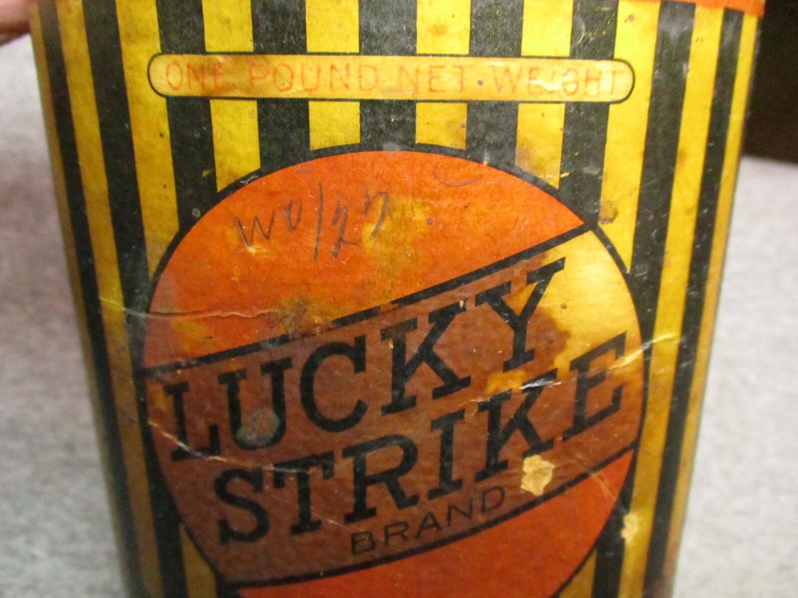 VINTAGE "COFFEE" TIN/LUCKY STRIKE BRAND COFFEE/RUSTPARKER CO.,DULUTH