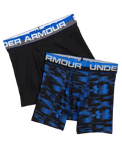 Under Armour Boys UA Original BoxerJock Boxer Briefs 2 Pack Black Blue