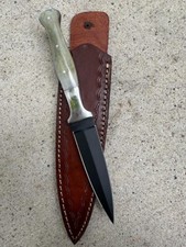 Vintage handmade High Carbon double edged dagger boot knife Collectible THROWING