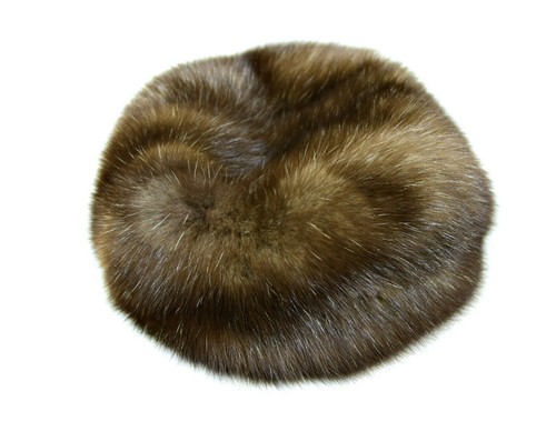Béret Russe En Fourrure De Sable Véritable - Taille Unique (Adulte Unisexe) - Fait Main En Lituanie