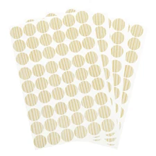 4 Sheets/216Pcs Screw Hole Stickers, 21mm Textured Brown Self-Adhesive Sticker