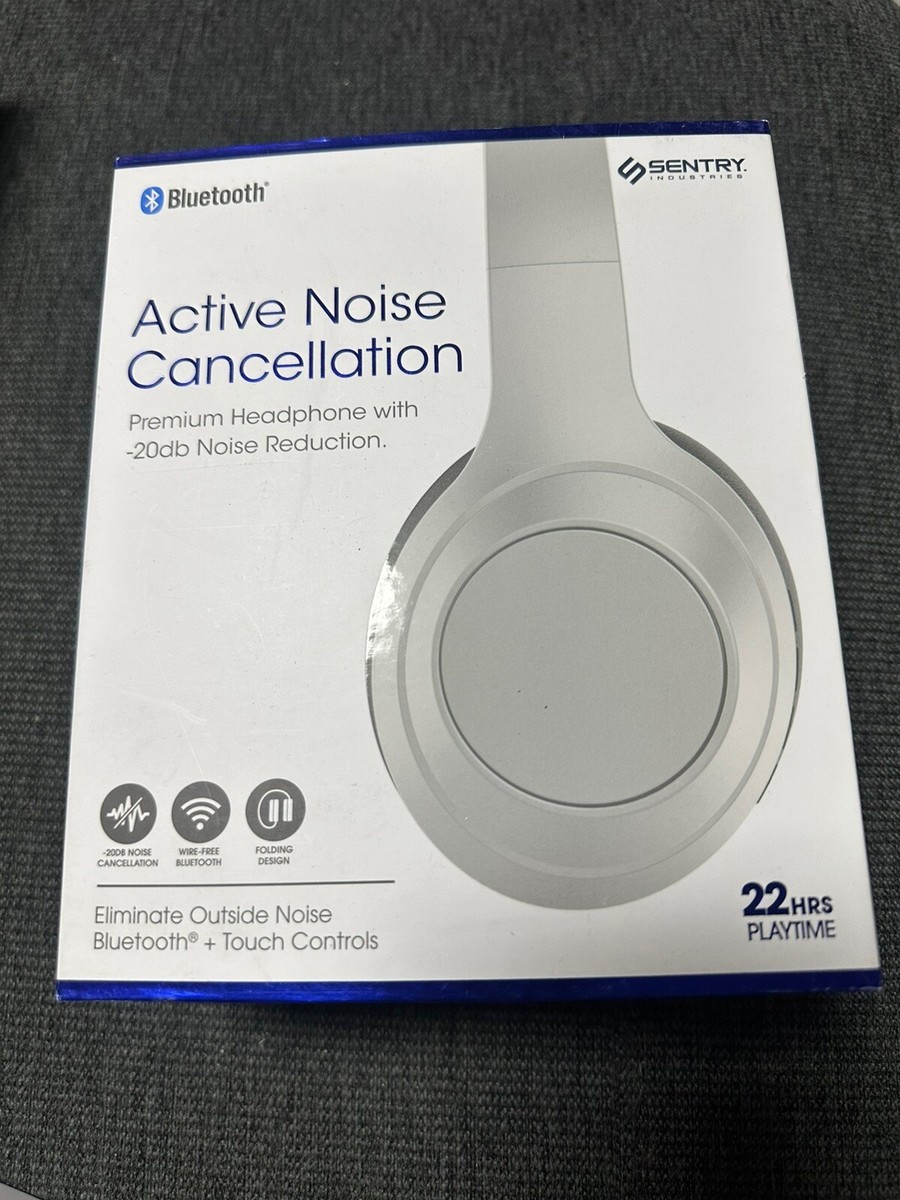 BTANC Active Sentry Noise Cancel Bluetooth Headphones White | eBay