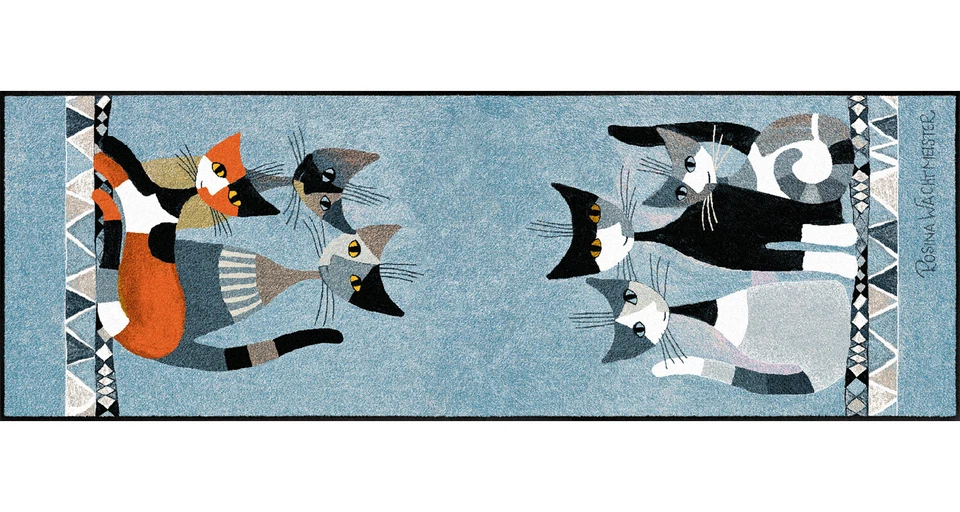 Rosina Wachtmeister Fußmatte waschbar Siamo in sei 60x180 cm Schmutzfangmatte - Bild 2 von 4