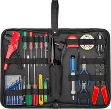 Goobay Kit Valigetta di 20 Attrezzi con Set di Saldatura in Pratica Custodia
