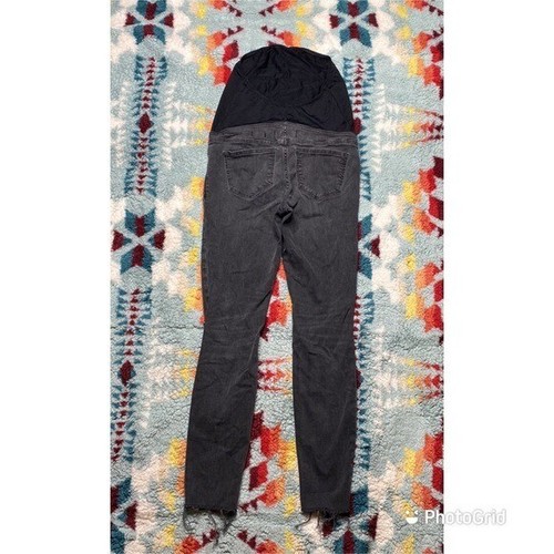 Madewell maternity skinny distressed gray jeans 25 - Picture 2 of 7