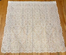 Heritage Lace “White” Lace Curtain Panel 60 x 60  (191)
