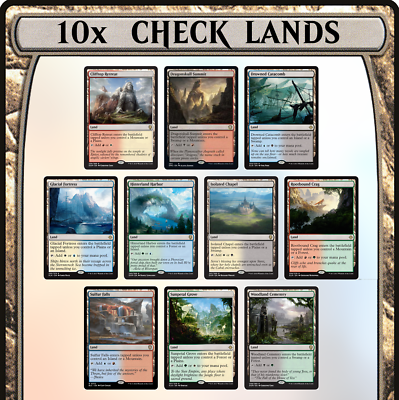 FULL SET of Check Lands 10x Nonfoil MTG Magic the Gathering