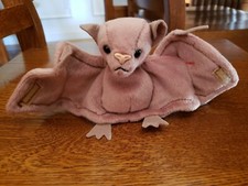 Ty Beanie Baby Batty The Bat PVC Plush Toy MWMT DOB: 10-29-96