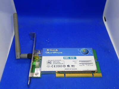D-LINK AIR PLUS DWL-520+  PCI WIRELES ADAPTER #GK2709