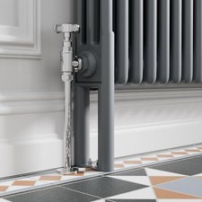 Anthracite Legs for Traditional Radiator - Triple Bar Grey Central Heating