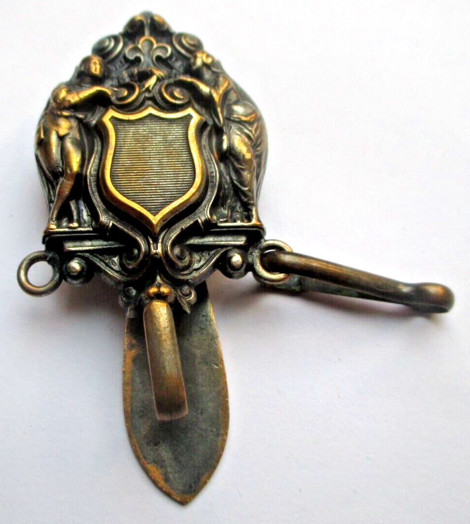 Clavette (Chatelaine) Ancien Fin XIXe Siècle - Finement Gravée, Pièce Vintage Superbe