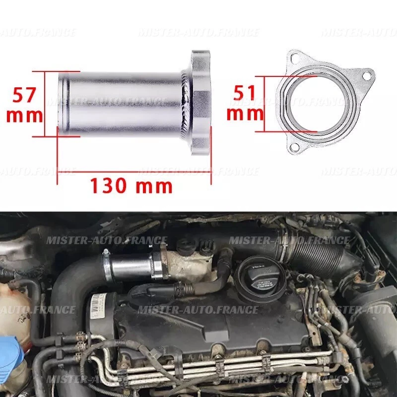 KIT SUPPRESSION VANNE EGR POUR ★AUDI/VW/SEAT/SKODA 130/150/160 1.9 TDI BHP Ø57MM - Photo 4/4