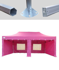 MCD Pop 50mm Pink Industrial Pop Up Gazebo 3m x 6m Easy Up Market With Sides