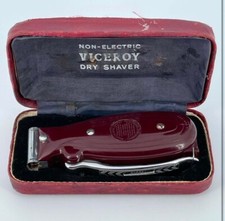 Rasoir non électrique en bakelite bordeaux,  marque viceroy, made in England