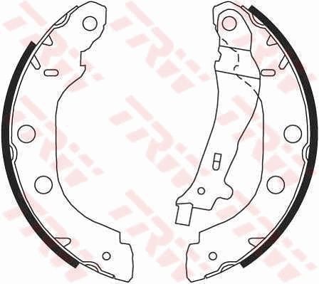 TRW GS8655 Bremsbackensatz Passend FüR Nissan Renault-image