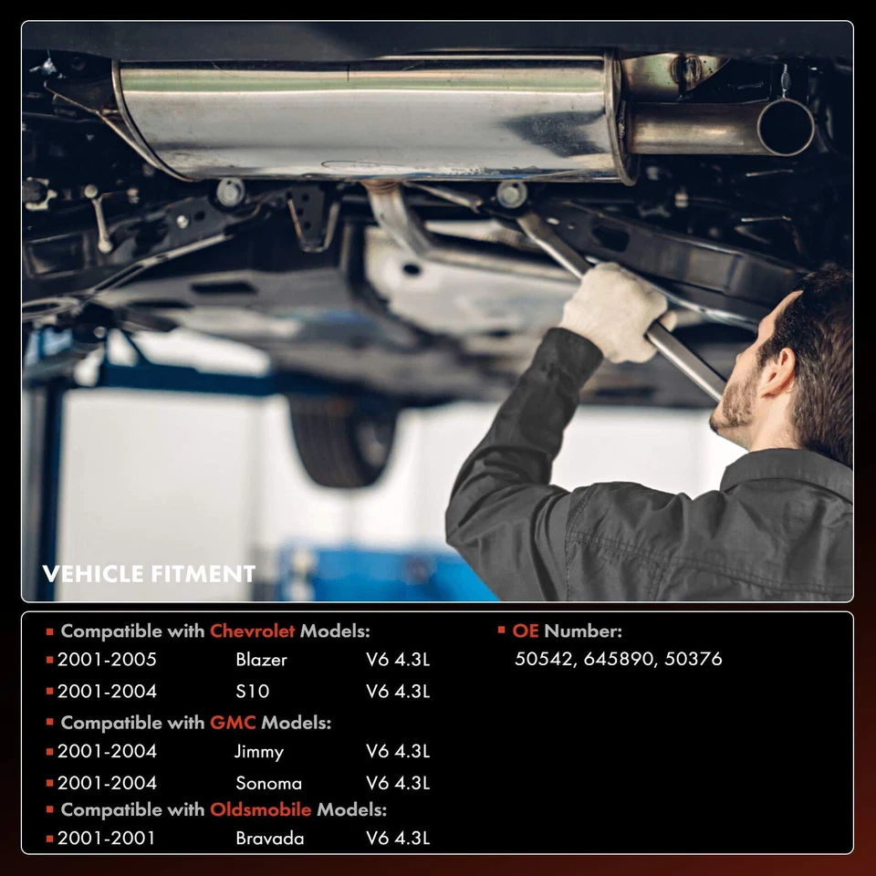 Nuevo convertidor catalítico para Chevy S10 Blazer GMC Jimmy Sonoma Olds Bravada 4,3 L Foto 2 de 4