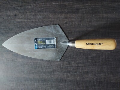 Mintcraft 16610 Brick Trowel Wood Handle 10'' Blade x 5 3/8 Width