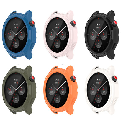 TPU Hollow Watch Screen Case Armor Protective Cover with Scale for Amazfit GTR4