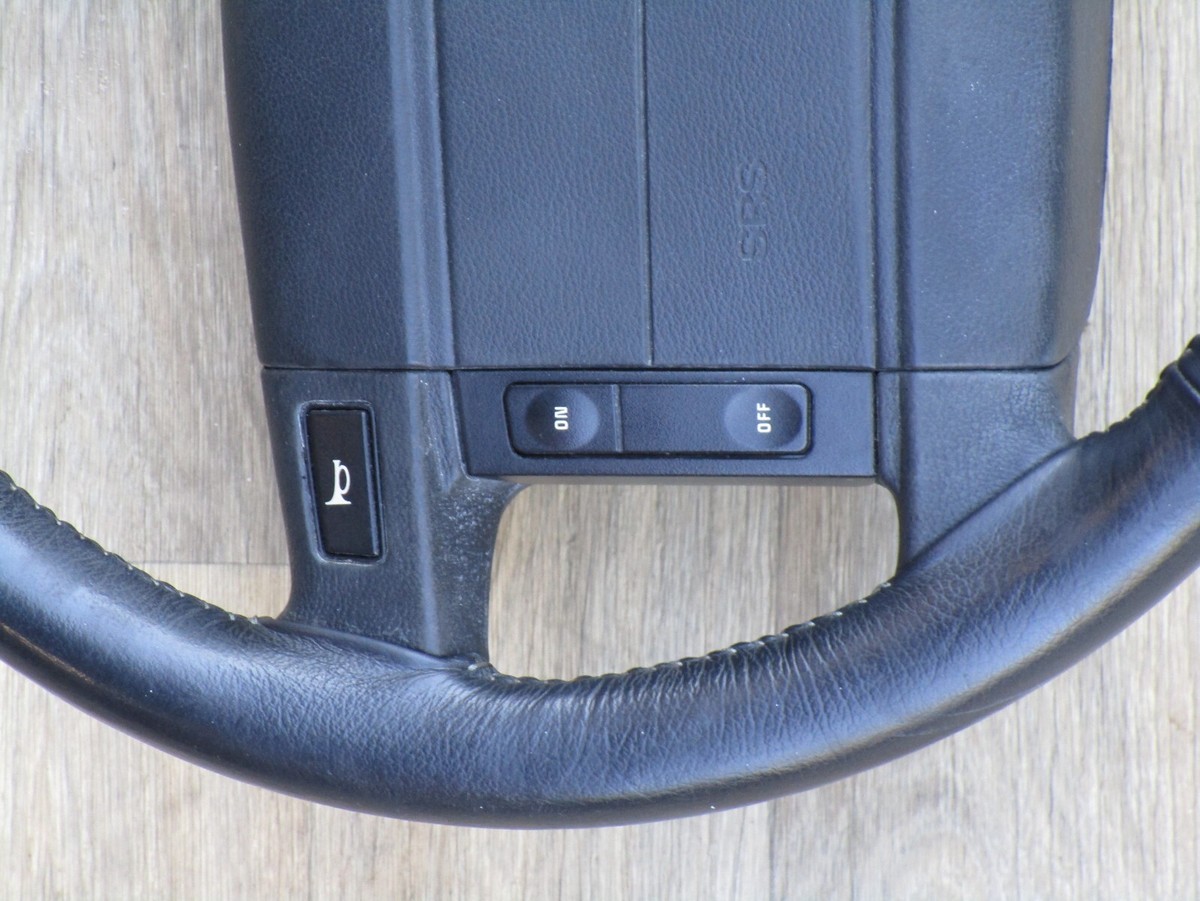 90-93 MUSTANG 5.0 BLACK LEATHER STEERING WHEEL OEM GT LX SSP
