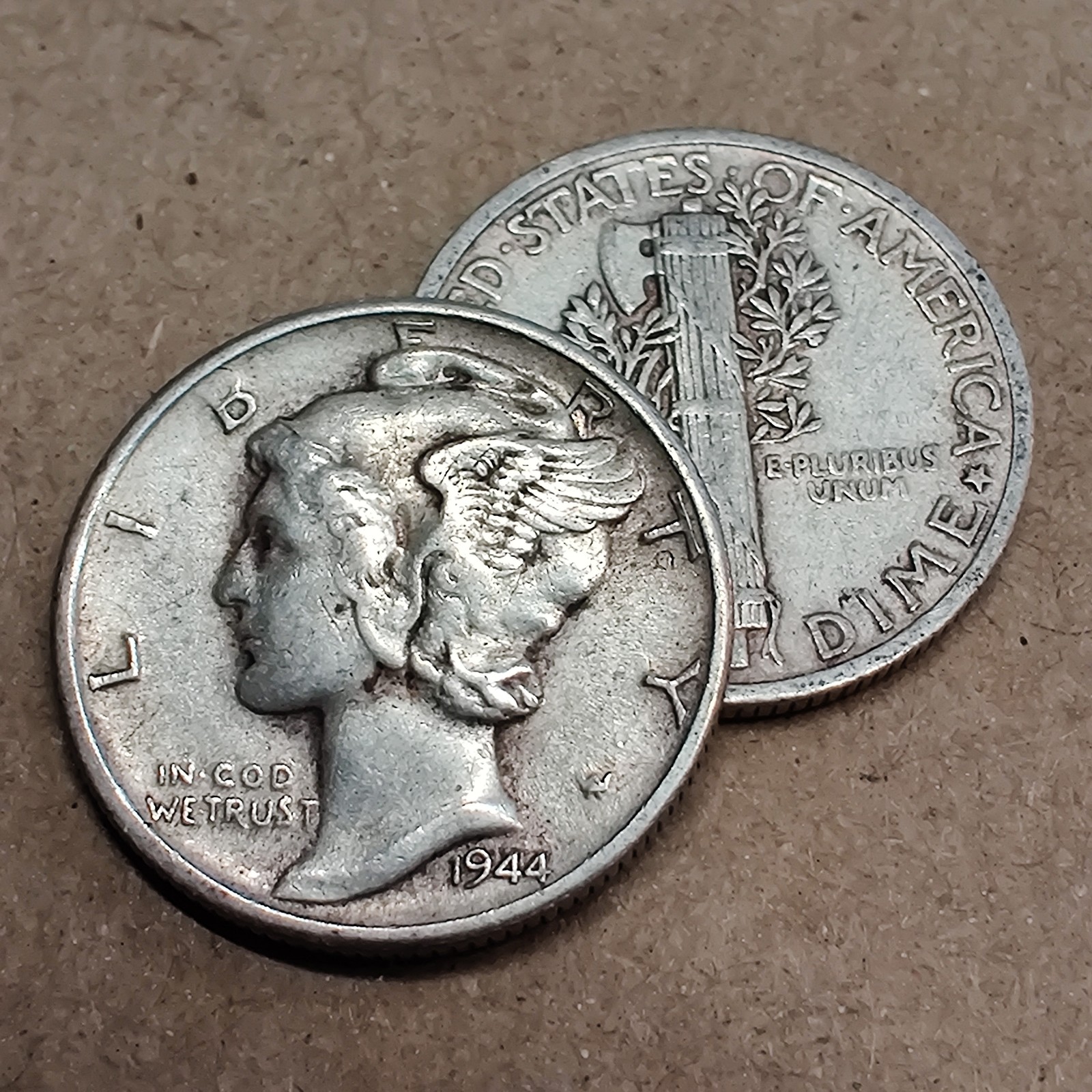 [Lot of 2] Mercury Dimes 1916-1945 90% Silver