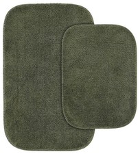 Garland Rug Traditional Nylon Washable Deep Fern 2 Bath Rugs 17" X 24", 21" ...