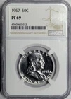 1957 Pf69 Franklin Proof Top Pop