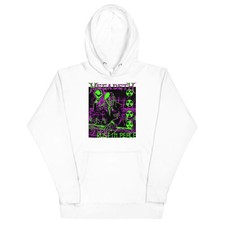 Megadeth Neon Rust in Peace Classic Mens Officially Licensed Hoodie White