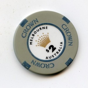 2.00 Chip from the Crown Casino Melbourne Australia
