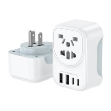 World to US Canada Travel Plug Adapter,Europe/China/Japan/Australia/UK to USA...