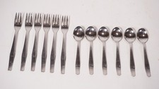 12-Pc. 6 Person Set ESM RemaLux 18/8 Silver Gloss Dessert Cutlery Forks Spoons