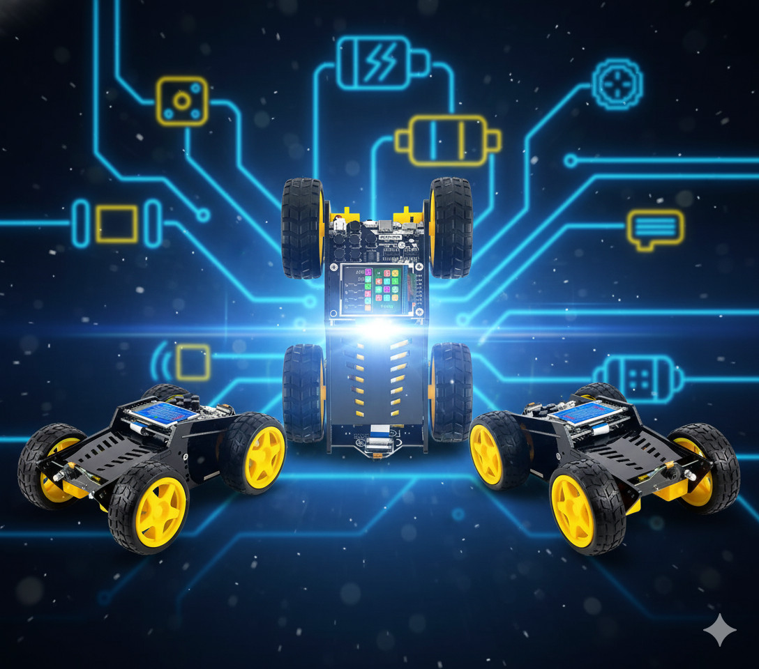 CircuitMess RC Bundle Kit STEM programmation Python avec voiture Wheelson et console ByteBoi - 2