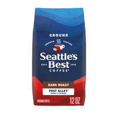 Seattle's Best Post Alley Dark Roast Ground Coffee, 12 Oz, 100 Arabica
